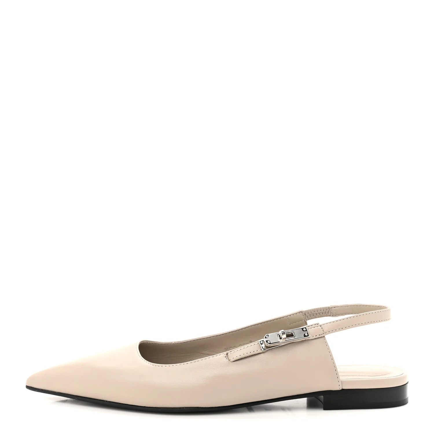 Nappa Lovely Slingback Flats 37 Beige Galet | FASHIONPHILE (US)