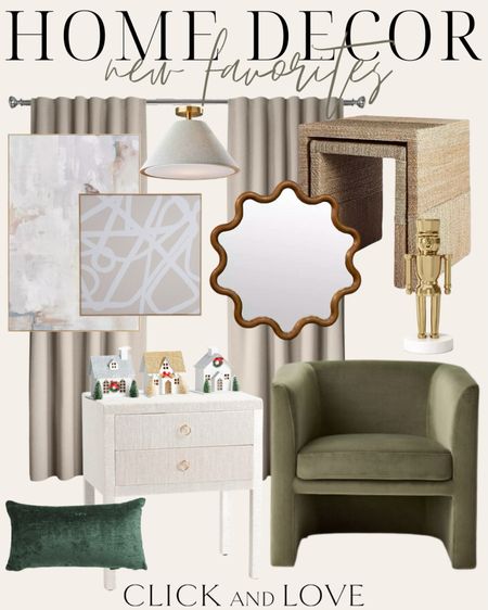 New Home Decor favorites! Affordable finds from Walmart, Target, H&M and more! Lots of items under $50 and under $100. Take a look now!

Home decor, accent home decor, Walmart home, Target home, Kirkland’s home, affordable chair, accent chair, affordable art, gift ideas, hostess gift idea, nesting tables, wooden accents, wavy mirror, side table, nightstand, Christmas decor, gingerbread village, olive accents, semi flush mount, lighting finds, side table, scallop mirror, velvet pillows, pillow cover, velvet decor

#LTKstyletip #LTKfindsunder100 #LTKhome
