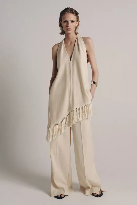 ZW COLLECTION WIDE LEG PANTS | Zara US