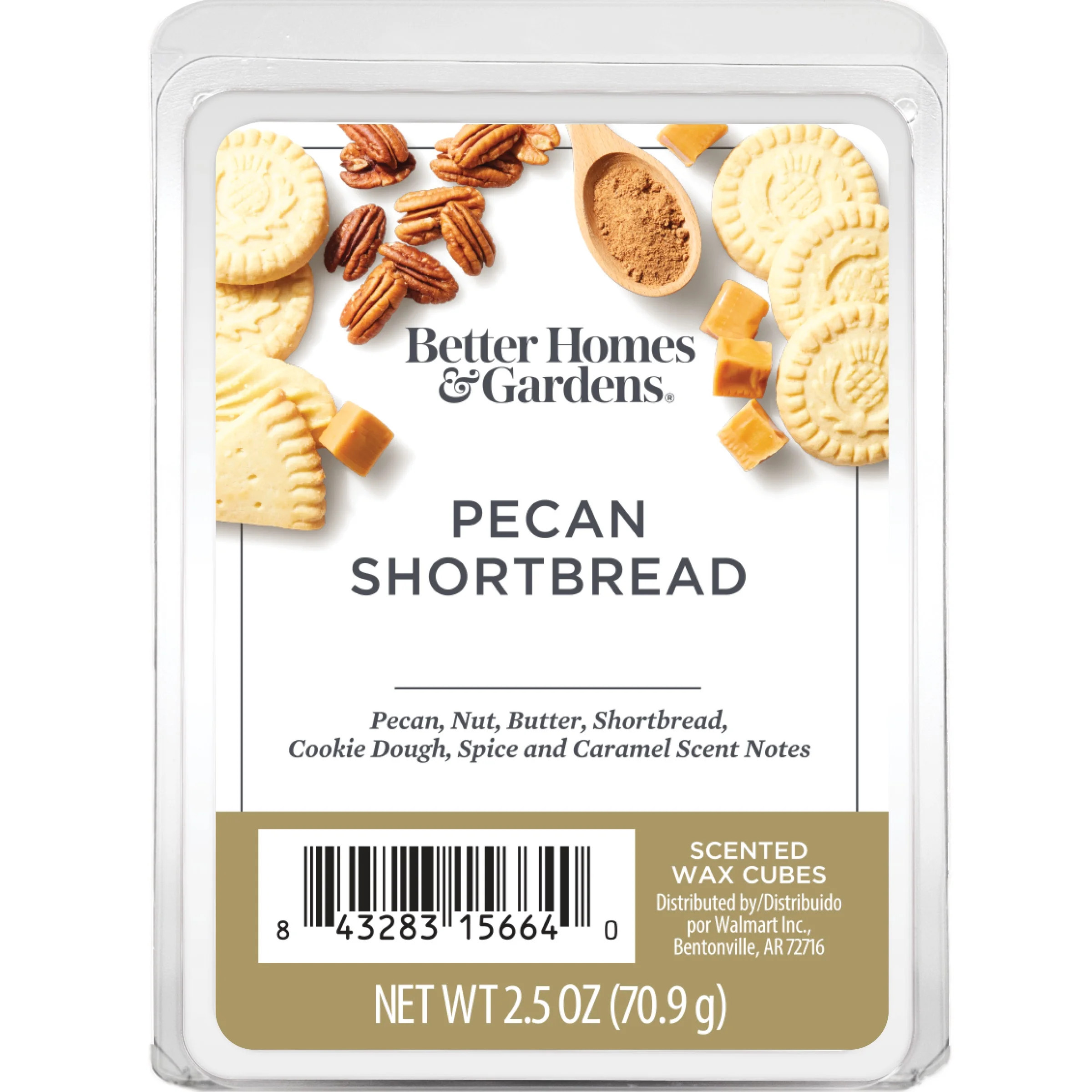 Pecan Shortbread Scented Wax Melts, Better Homes & Gardens, 2.5 oz (1-Pack) | Walmart (US)