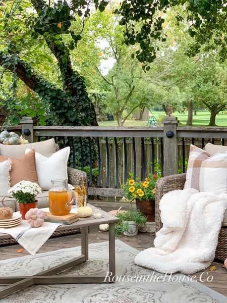 Create all the cozy fall feels on your deck, patio or in your living room with these fall decor finds. 

Fall Porch & Patio Decor • Comfortable Outdoor Patio furniture • Cozy Pillows & Throws • Casual Table Styling • Affordable Fall Pumpkin Decor 

#LTKhome #LTKSeasonal