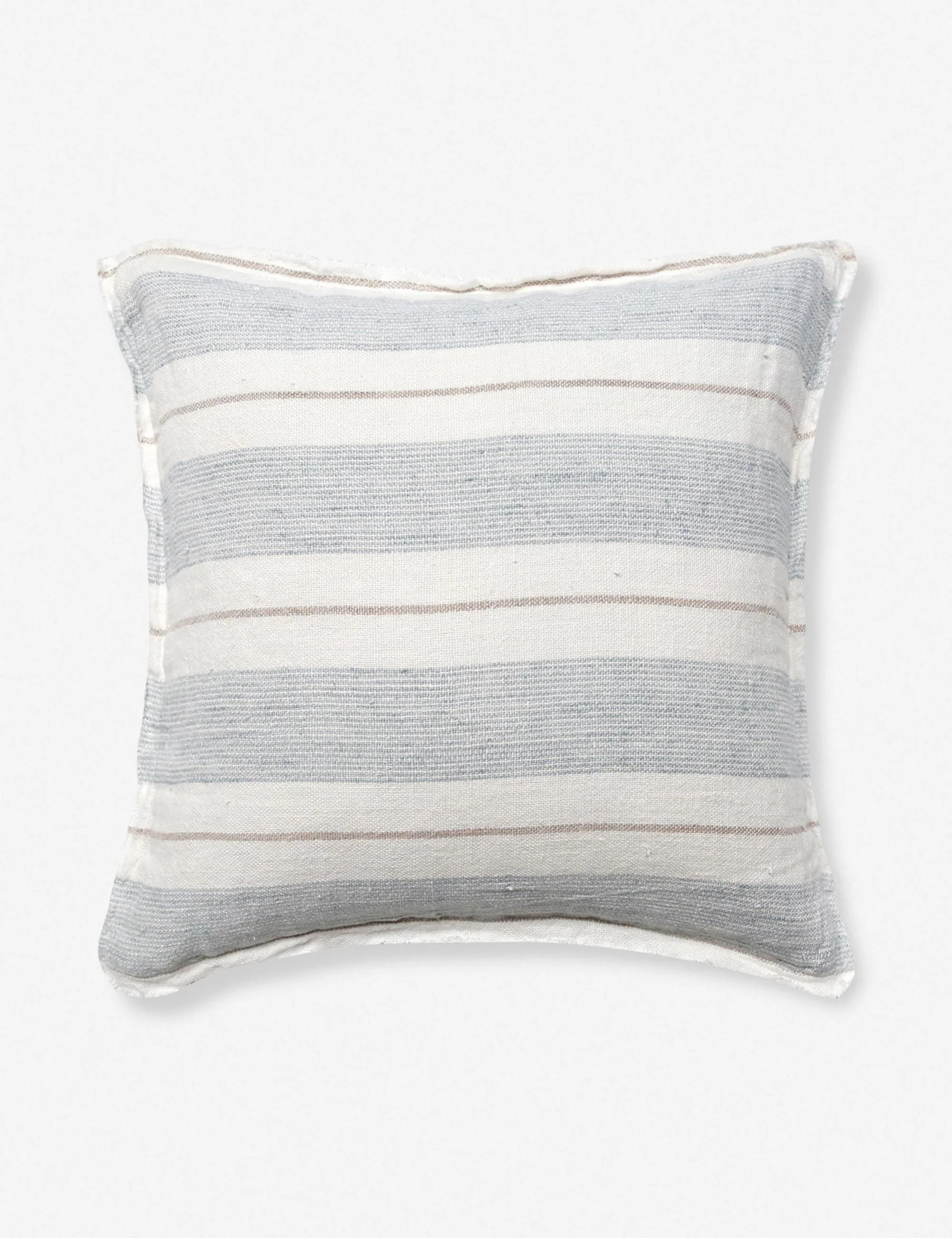 Laguna Linen Pillow by Pom Pom at Home, Ocean, 20" x 20 | Lulu and Georgia 
