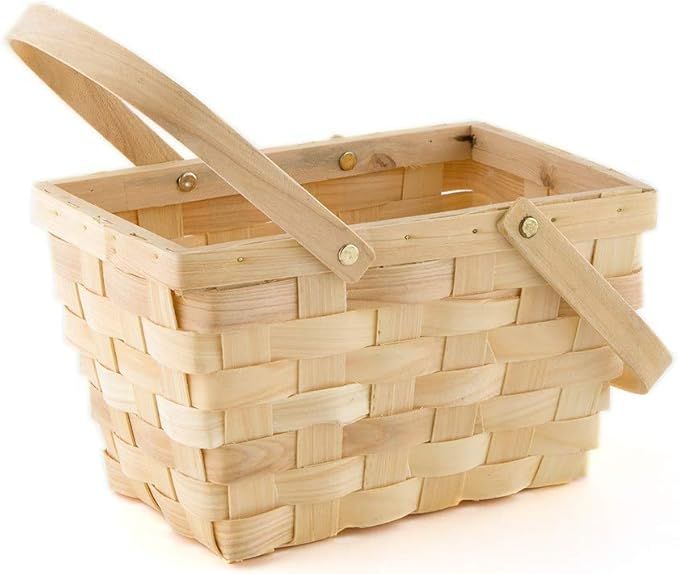 WEDDINGSTAR Decor Woven Picnic Basket - Large | Amazon (US)