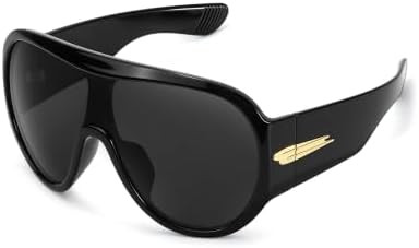 SODQW Oversized Wrap Around Shield Sunglasses for Women Big Large Shades | UV400 Protection, Non-... | Amazon (US)