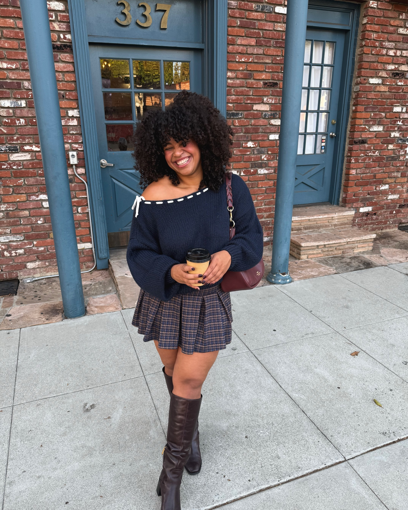 This plaid skort is SO comfy! I’m wearing a size small💖🎀

off the shoulder sweater
wide leg boots
wide calf boots
burgundy boots
dark red boots
berry boots
bow sweater 
hollister fall 

#LTKStyleTip #LTKHoliday #LTKSeasonal