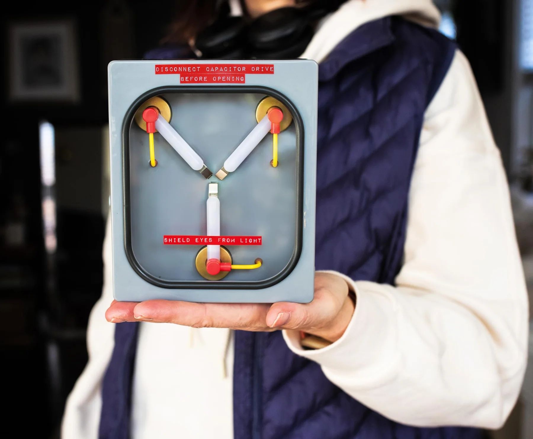 Back to the Future Flux Capacitor Replica USB Mood Light | 6 Inches Tall | Toynk
