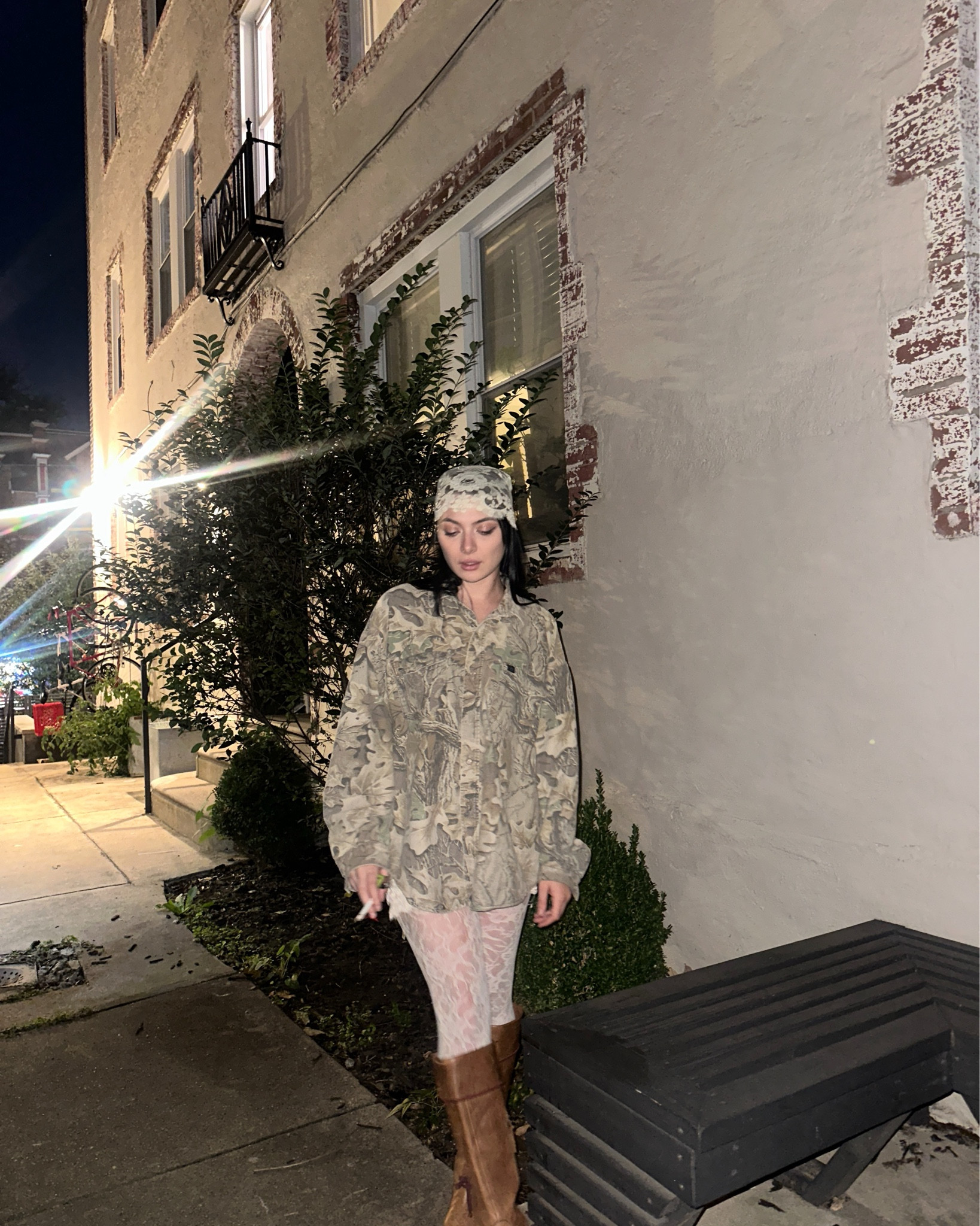 I love this fall outfit - little nighttime moment. All vintage but the tights are from urban outfitters. Love the lace! Pinterest street style vibes 

#LTKPetite #LTKSeasonal #LTKFindsUnder100