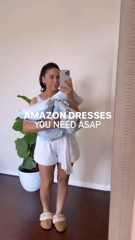 Amazon prime day fashion deals 
Brown bodycon midi dress: small
Blue satin mini dress: small
Clear heels: 7
Butterfly lace up heels: 7
Gold jewelry 
Rattan beach bag 
White shoulder bag 

#LTKunder100 #LTKxPrimeDay #LTKsalealert