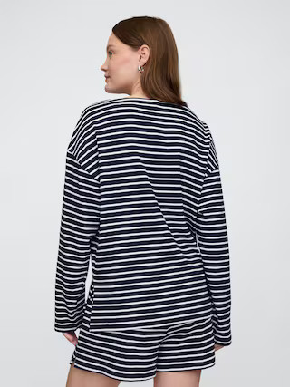 Oversized Boatneck Tunic Shirt | Gap Factory