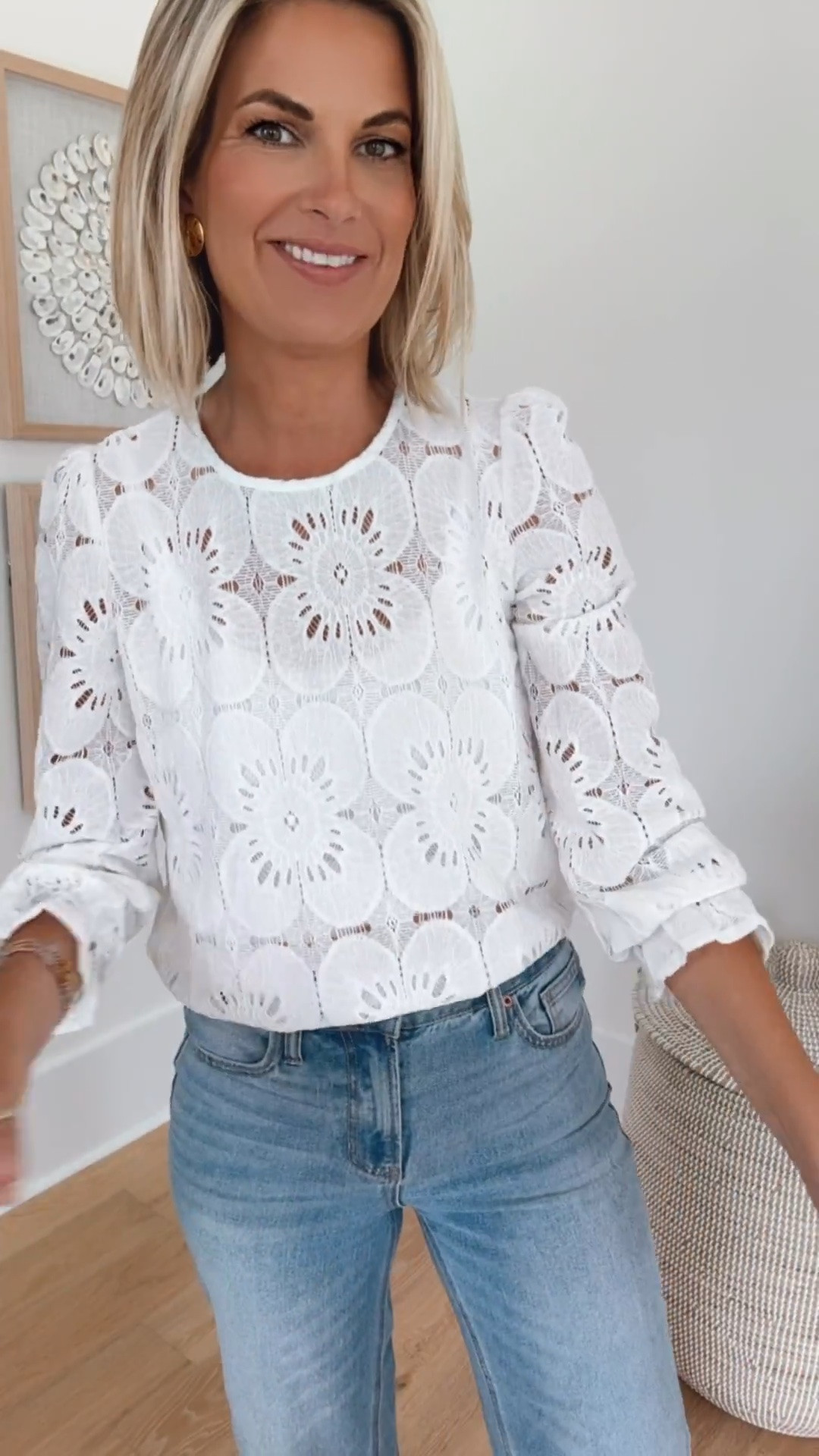 Casual date night outfit.  I am in size small in the tops and I’m 5’11” wearing 4 regular in the jeans. I sized down in the inseam for a cropped for.  Sandals true to size.

#LTKootd #LTKOver40 #LTKTall