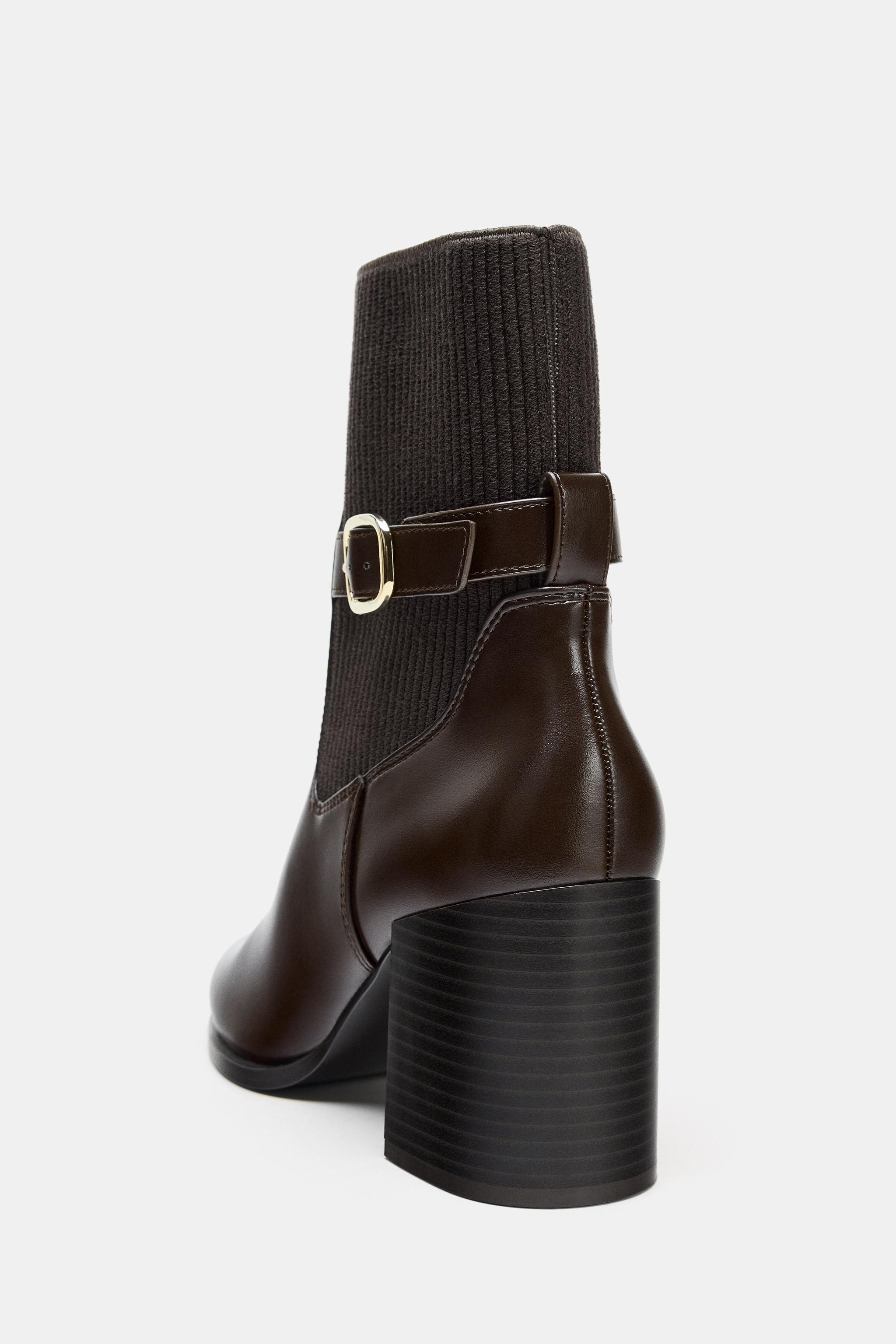 FABRIC UPPER HEELED ANKLE BOOTS39.99 GBPBrown | 2106/610/700Put it in your basketAddAnkle boots w... | Zara UK