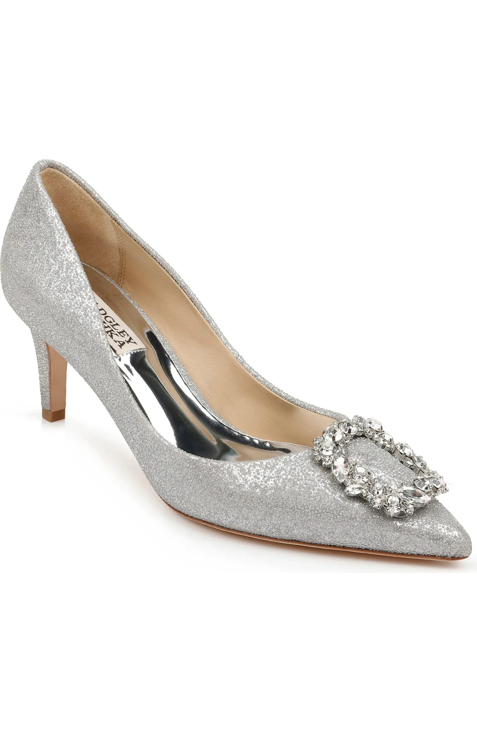 Badgley Mischka Collection Carrie Crystal Embellished Pump (Women) | Nordstromrack | Nordstrom Rack