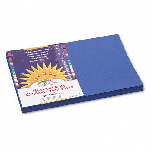 SunWorks : SunWorks Construction Paper, Heavyweight, 12 x 18, Dark Blue, 50 Sheets -:- Sold as 1 PK | Amazon (US)