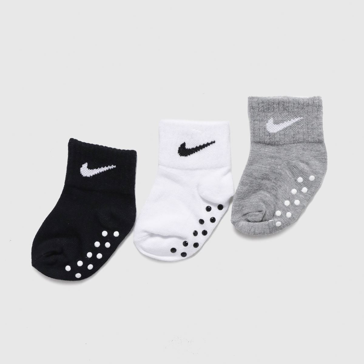 Nike black baby baby gripper socks 3 pack | Schuh