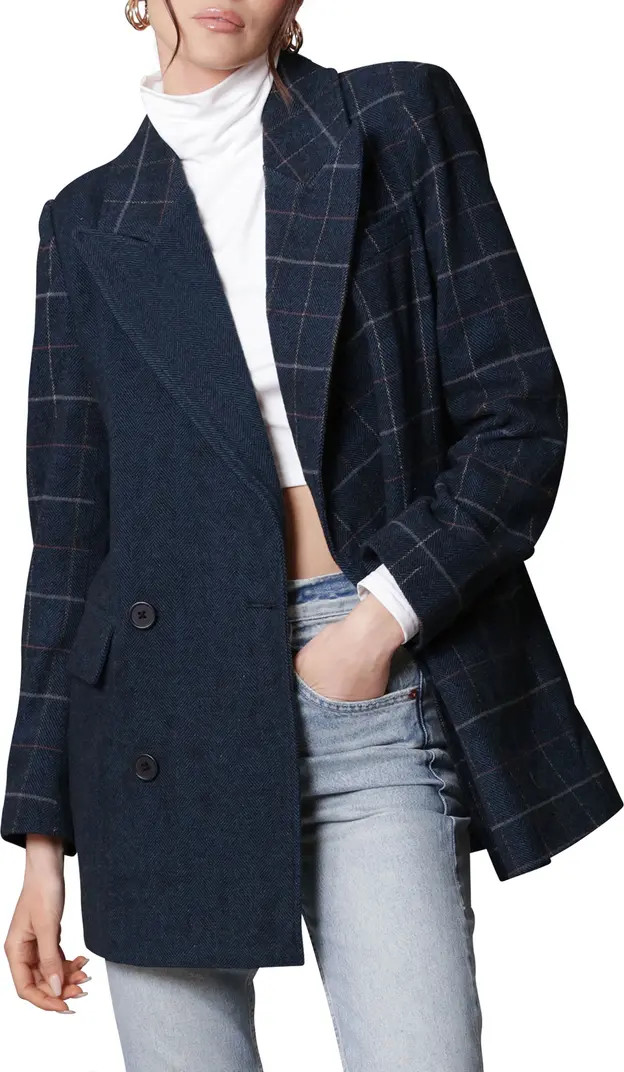 Mixed Plaid Double Breasted Blazer | Nordstrom
