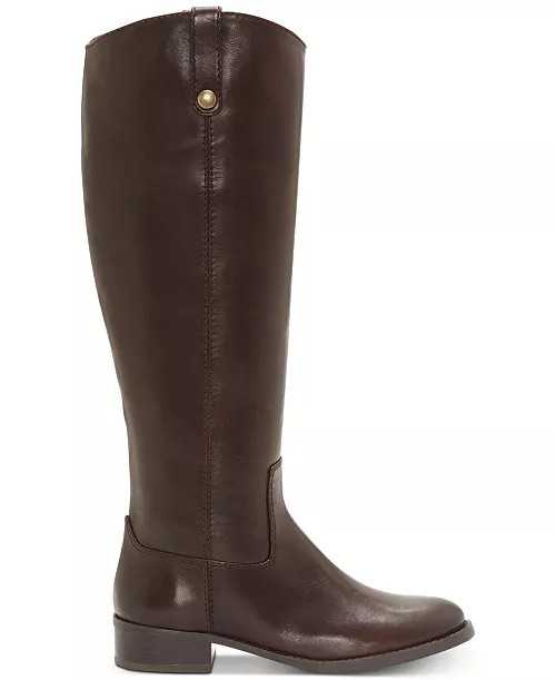 Fawne Wide-Calf Leather Knee High Boots | Macy's