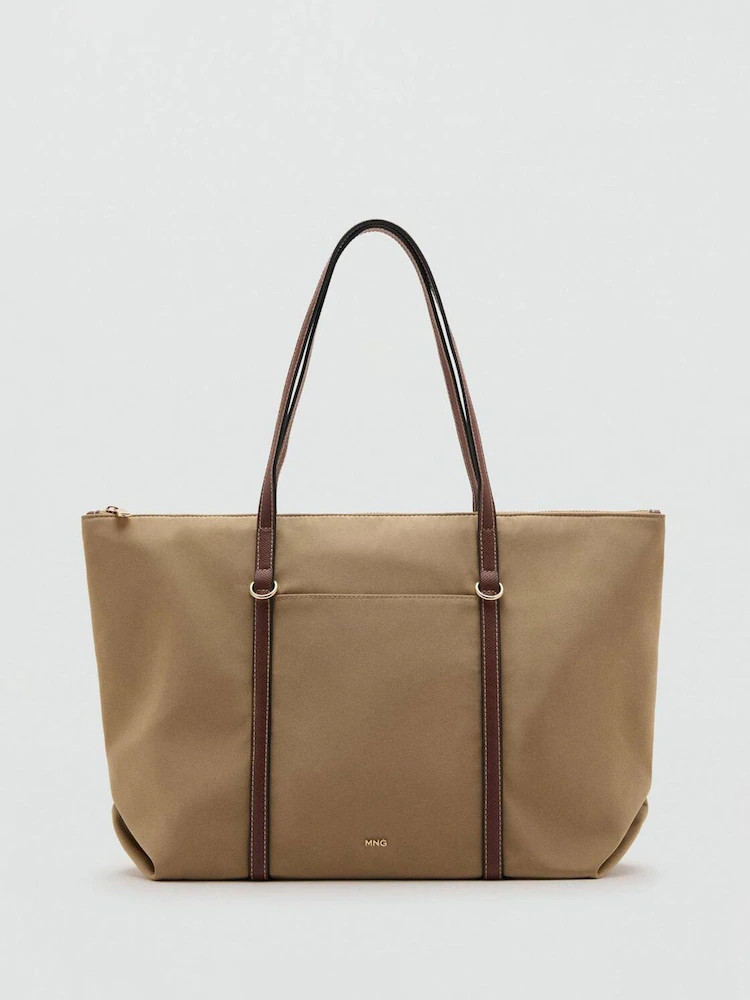 Buy Mango Brown Tote Bag from Next Ireland | Next EU