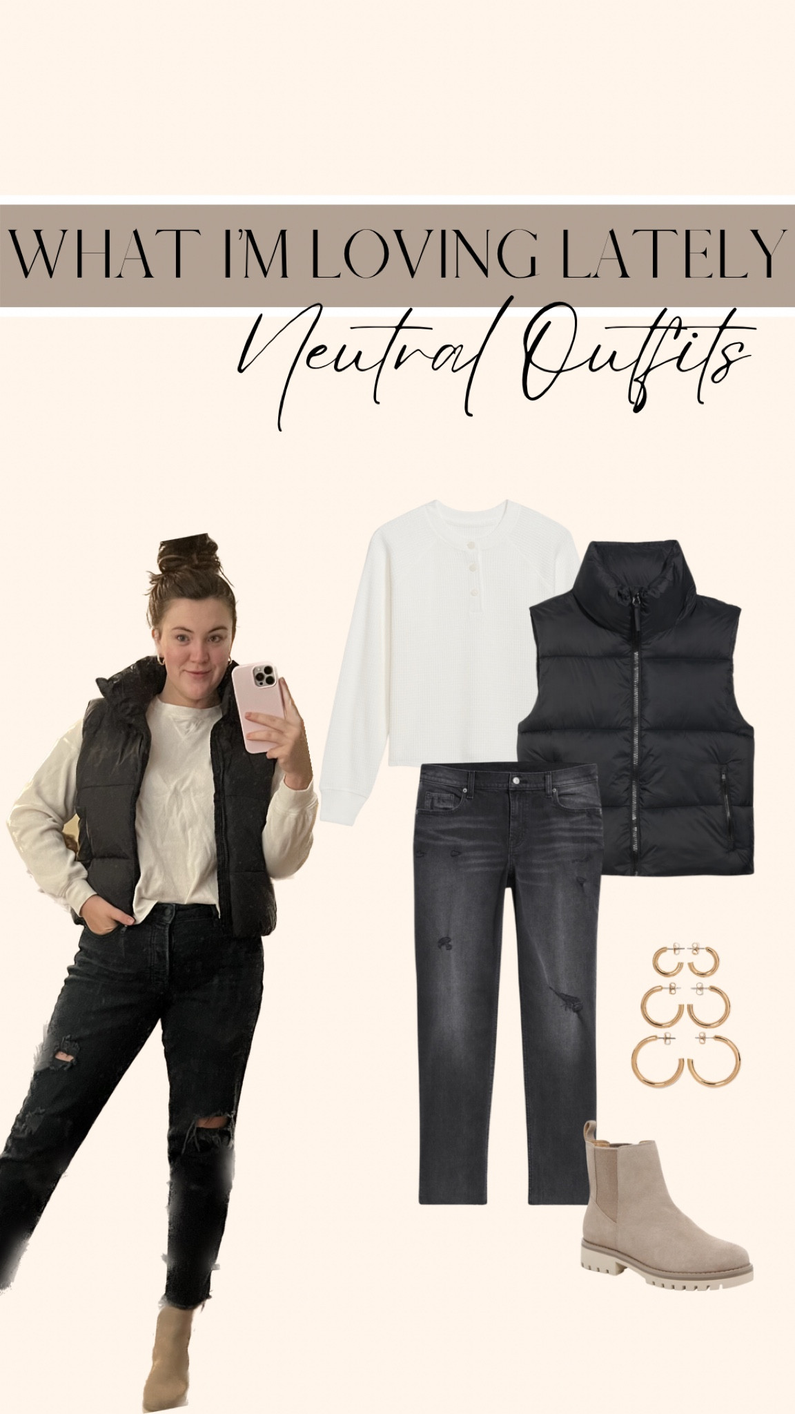 I’ve always stuck to my neutral clothing, but it’s easier than even now with basics being so on trend. This whole outfit is so affordable!

Capsule wardrobe, basics, neutrals, old navy outfits, postpartum style, women’s fashion 

#LTKunder50 #LTKsalealert #LTKcurves
