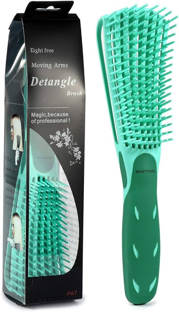 BESTOOL Detangling Brush for Black Natural Hair, Detangler Brush for Curly Hair Afro 3/4abc Textu... | Amazon (US)