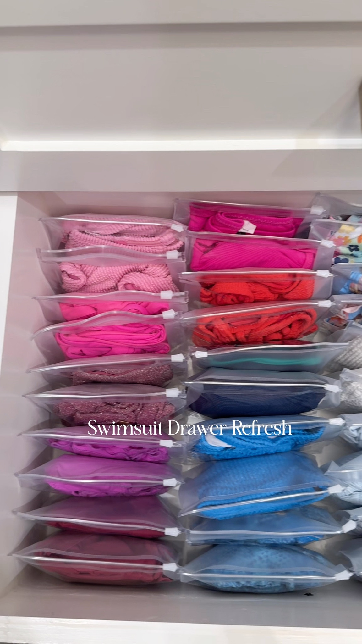 End of season organization has me wondering why I haven’t done this sooner!! These bags come in several different sizes so if you want one for a one piece I would size up. Or even for both top and bottom together. I like keeping them separate for easy mix and match! 

#LTKSwim #LTKStyleTip