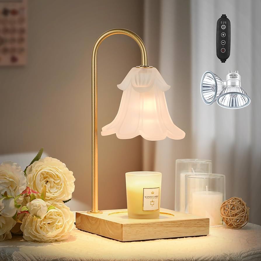 Candle Warmer Lamp, Electric Candle Warmer with Timer(0.5H/1H/4H), Valentines Day Gift for Mom Ca... | Amazon (US)
