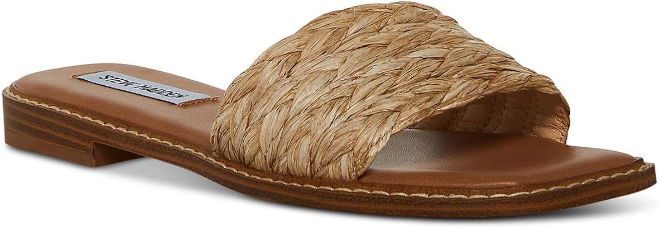 Steve Madden Womens Sandra Woven Slip On Slide Sandals | Amazon (US)