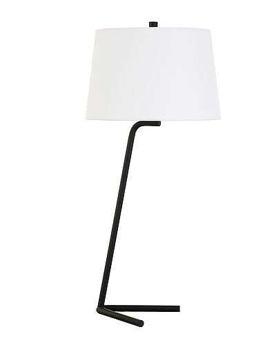 Markos Tilted Blackened Bronze Table Lamp | Gilt & Gilt City