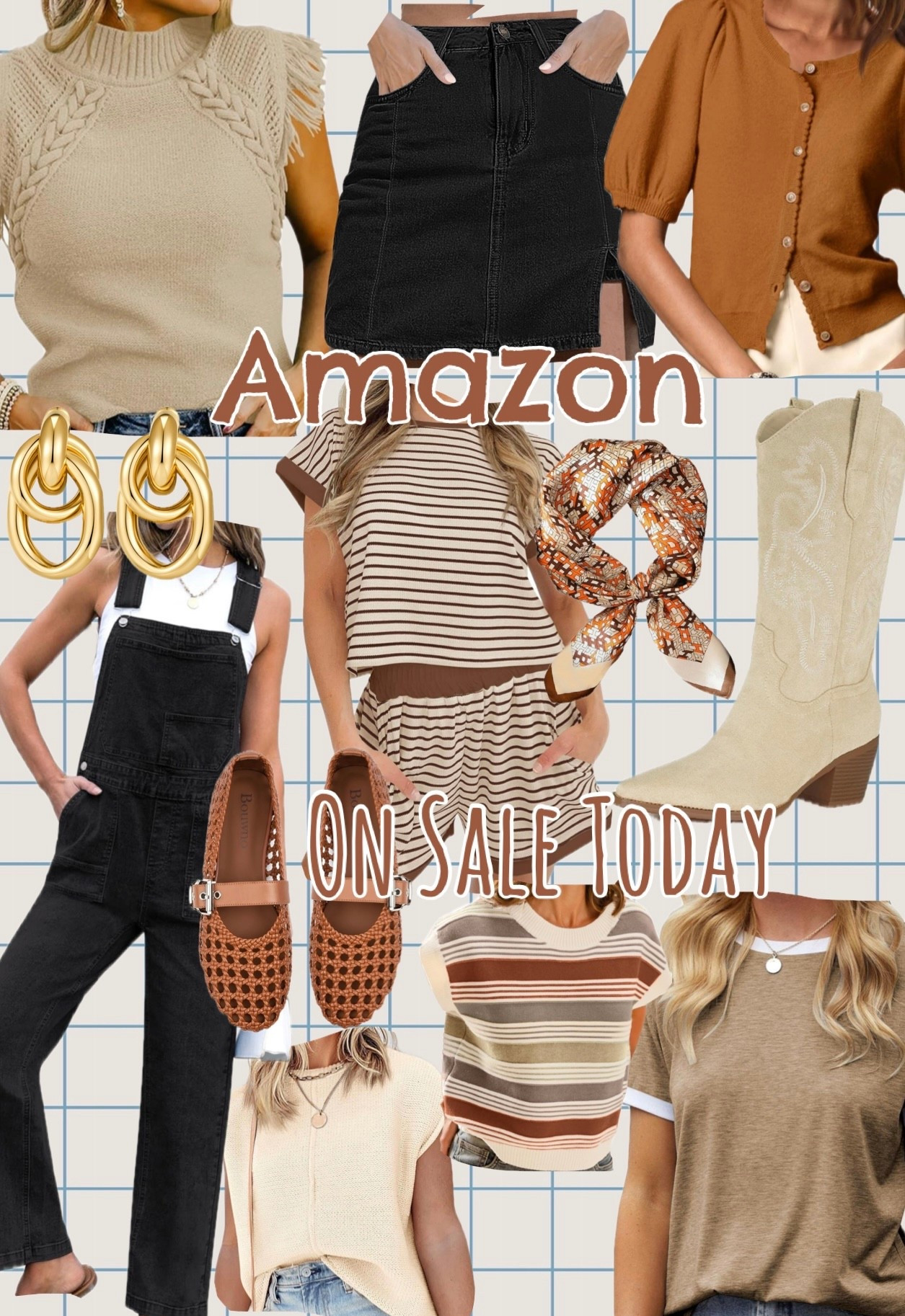Amazon on sale today! Gear up for fall with new sweaters, game day outfits, flats, cowboy boots and more!!