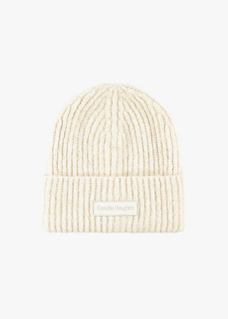 THE LOGO PATCH RIB BEANIE | Favorite Daughter