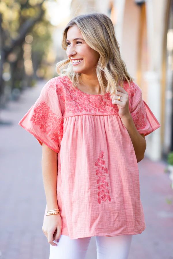 The Georgia Top - Peach | The Impeccable Pig