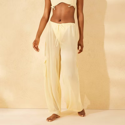 Women's Chiffon Swim Cover Up Cargo Pants - Wild Fable™ | Target