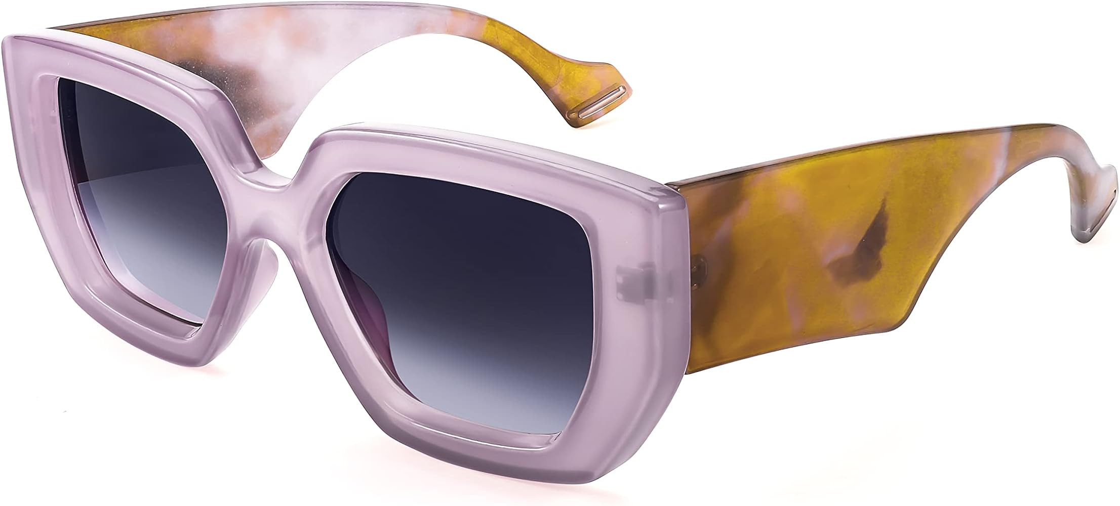 FEISEDY Oversized Square Sunglasses for Women Men Thick Frame Shades B4074 | Amazon (US)