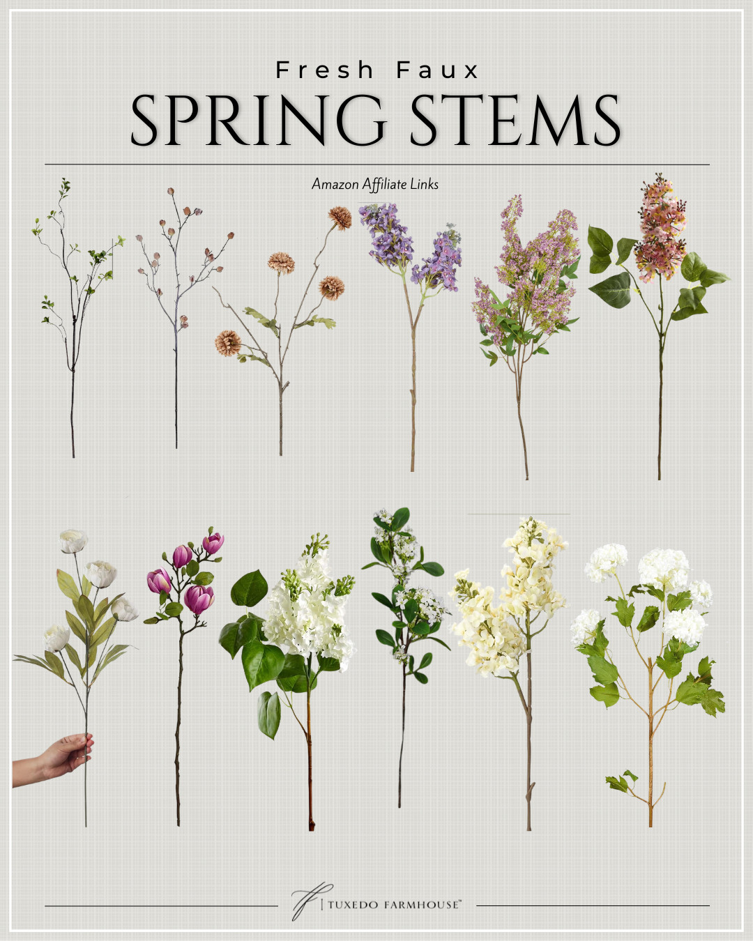 Amazon - Fresh Faux Spring Stems

These spring stems will add a beautiful touch to any arrangement. Perfect for Easter or home decor! #SpringDecor 

 #LTKSeasonal #LTKHome #LTKSaleAlert