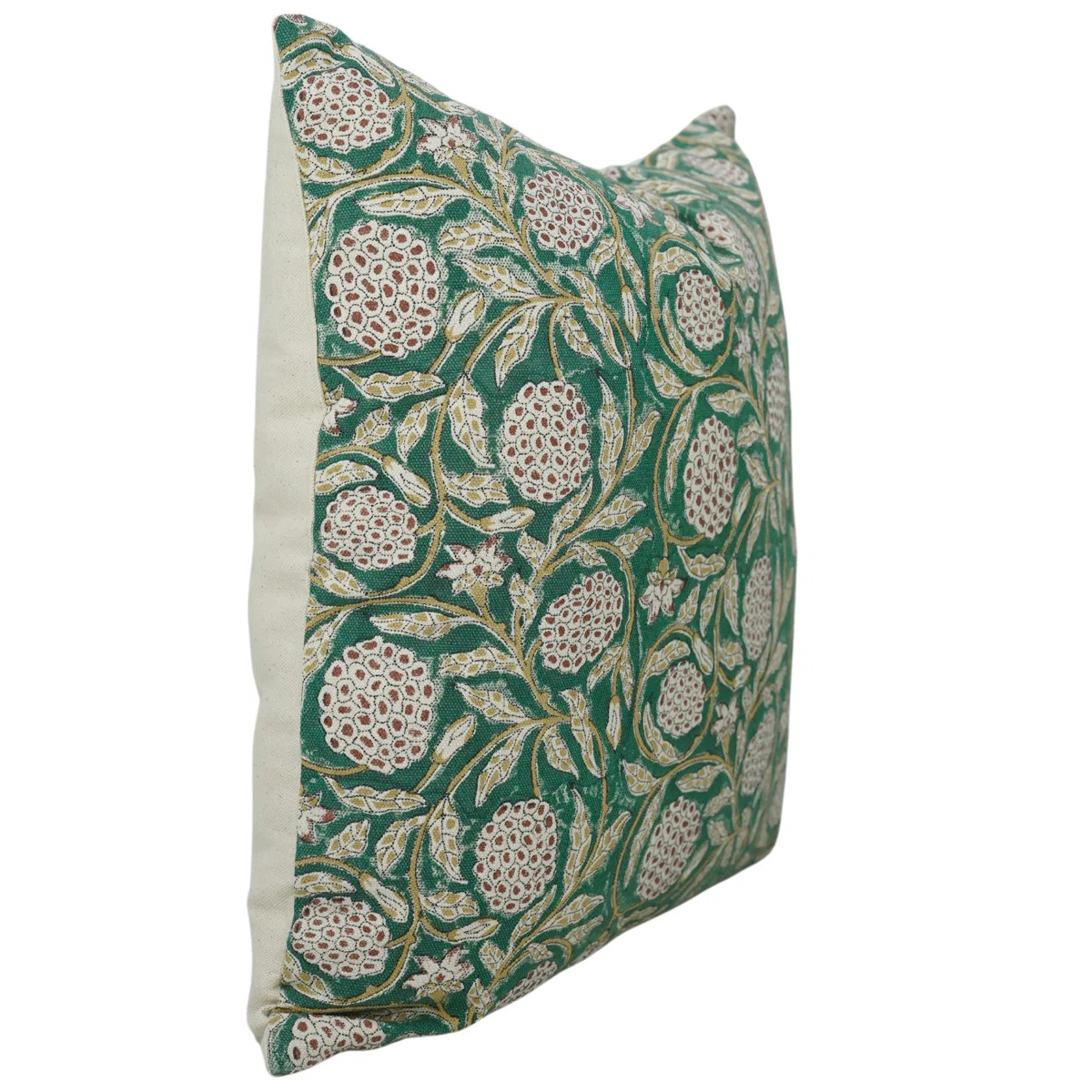 Floral Cotton Indoor/Outdoor Reversible Pillow Cover | Wayfair North America