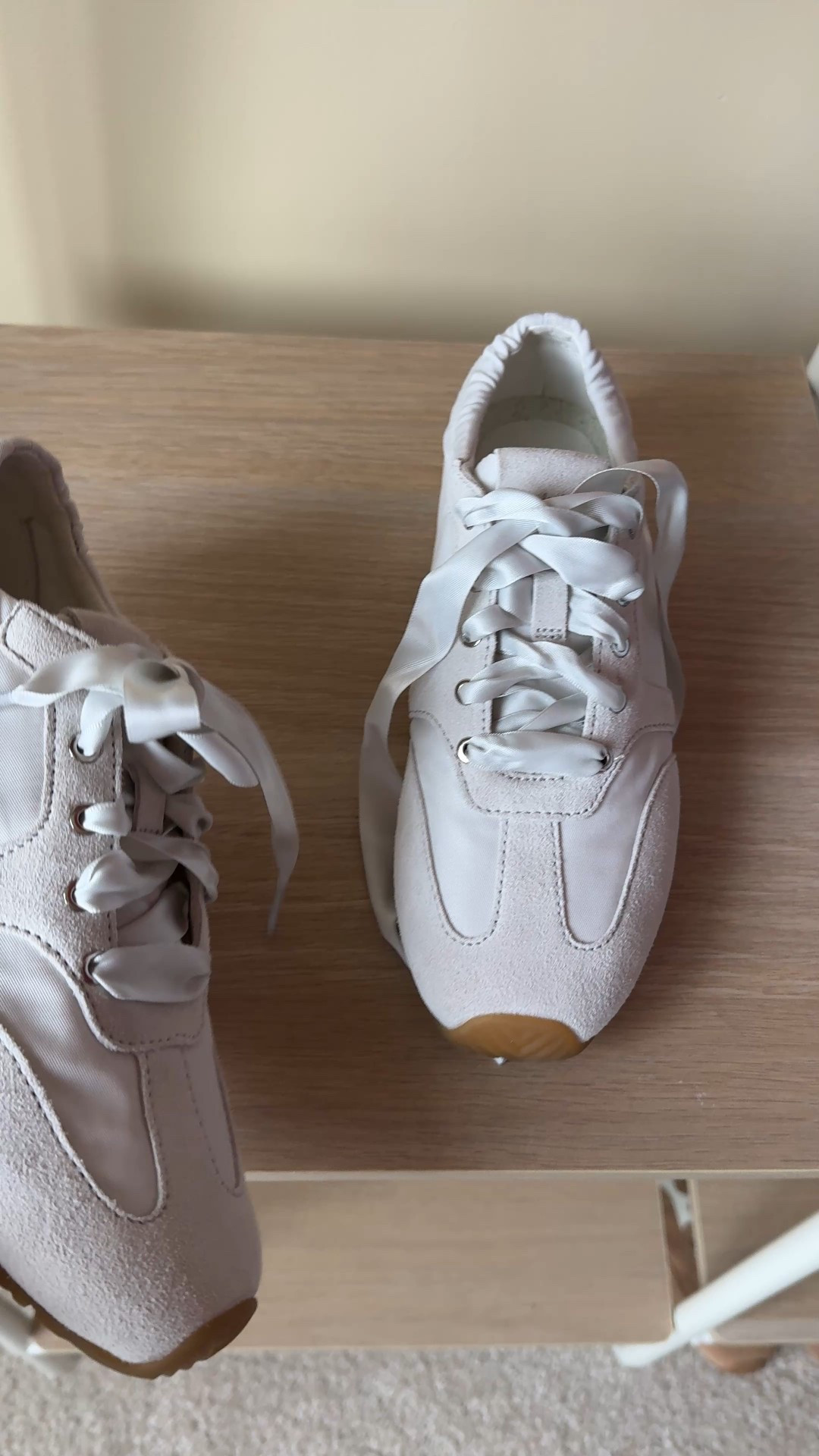 Ballet sneakers. 

Thinking Spring style inspo. 
- Pink. It’s about that time where I crave color. I love pinks especially denim, khaki, and white. 
- Easy wide leg jeans transcends all the trends. 
- Slim sneakers look especially fresh with ribbon laces. 
- Silver jewelry feels fresh for Spring and goes well with pink. 
- Versatile field jacket. 

- Exact sweater style is a favorite for me in Spring.  Inexpensive option which I have purchased a few of over the years and they last. Currently on sale 40% off if you use a gap brand family card  This exact pink pointelle is new and on sale. I size up. 
- Exact jeans are very flattering. Investment even on sale, but if you love premium denim they are a style to try. Jeans run true to size. 
- Exact sneakers run true to size. 
- Exact jacket is an old favorite from Aritzia; linking new options that look nice. 


#LTKOver40 #LTKootd