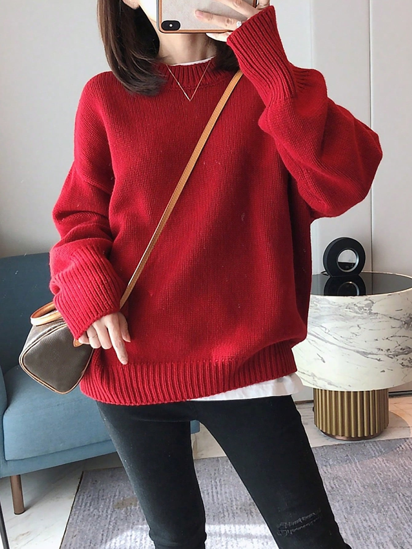 Einfarbig Lässig Damen Pullover | SHEIN