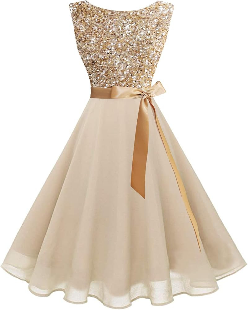 Hanpceirs Women's Boatneck Sleeveless Swing Vintage 1950s Cocktail Dress | Amazon (US)