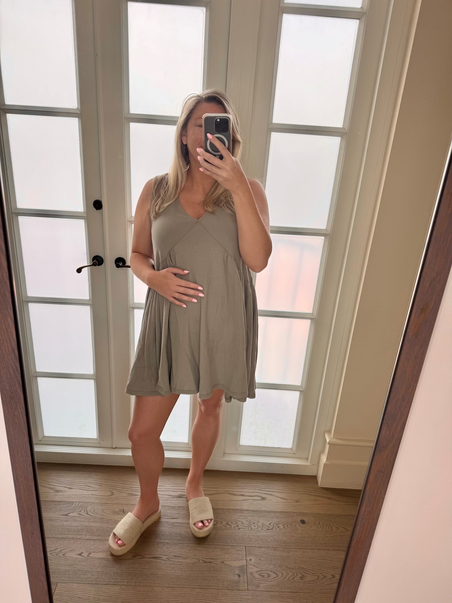 Wore one of my favorite Amazon dresses to get our hair and makeup done & it’s bump friendly!

#LTKBump #LTKFindsUnder50 #LTKSeasonal