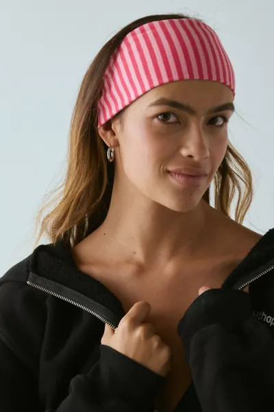 Evie Striped Headwrap Wide Headband | Urban Outfitters (US and RoW)