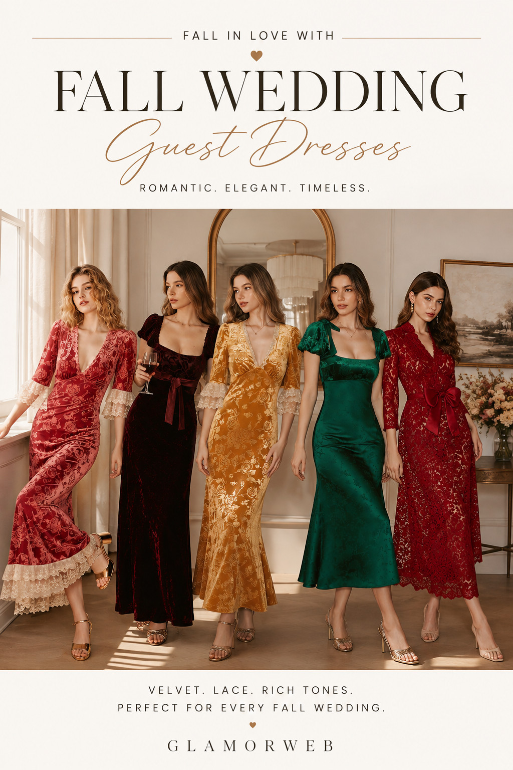 The dreamiest fall wedding guest dresses are here. 🤎✨ Rich velvet, romantic lace, and timeless silhouettes you'll wear all season long. Perfect for vineyard weddings, estate celebrations, and elegant autumn evenings. 🍂

#FallWeddingGuest #FallWeddingGuestDress #WeddingGuestDress #WeddingGuestStyle #AutumnWedding #FallFashion #VelvetDress #LaceDress #ElegantStyle #WeddingSeason #DressInspo #RomanticStyle #WeddingOutfit #WeddingGuestOutfit #AutumnStyle #OccasionDress #FormalDress #MaxiDress #WeddingReady #StyleInspo #FallOutfitIdeas #TrendingFashion #FashionFinds #Glamorweb 

 #LTKSeasonal #LTKSaleAlert #LTKWedding