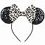 Bows Mouse Ears Headband - 2 Pcs Cute Sequin Headband for Women, Suitable for Halloween Variety H... | Amazon (US)