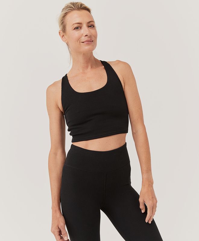 ribbed bra top$35Made with Organic Cotton in a Fair Trade Factory.       4.5 star rating   85 Rev... | Pact Apparel