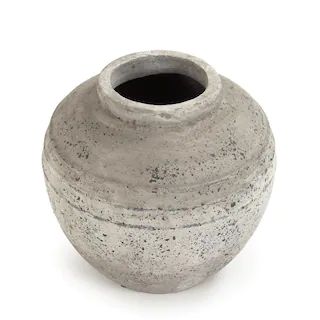 Zentique Stone-Like Terracotta Taupe Large Decorative Vase 8489L A344 - The Home Depot | The Home Depot