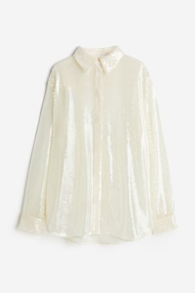 Oversized Sequined Blouse | H&M (US + CA)