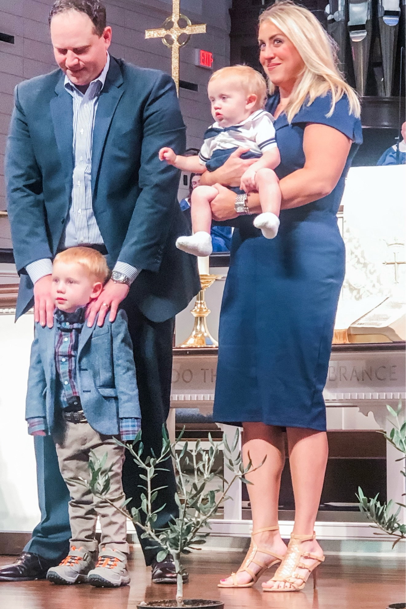 Still smiling remembering Sunday with my boys. We had originally scheduled Graham’s baptism back in late 2020, but COVID threw a wrench in that plan and we decided to wait until we could enjoy the moment with our whole family in person. Then there were 4, and we wanted to baptize them at the same time! Thankful it finally worked out, better late than never? 

My mom asked me after the service where I got my dress, and was shocked when I told her Amazon! I was impressed with the quality too, the capelet feature was a bit out of my comfort zone but I knew I needed a knee-length and covered-shoulders option for being onstage at church. I was honestly between three dress options and what clinched this one for me was the fact that it coordinated with the church clothes that fit both my boys 😅 the eternal struggle of clothing growing toddlers. These shoes are from eons ago but I linked similar (and they are both on sale!). I’ll show y’all the other options later this week, I ended up keeping all but one!

#LTKfamily #LTKfindsunder50 #LTKmidsize