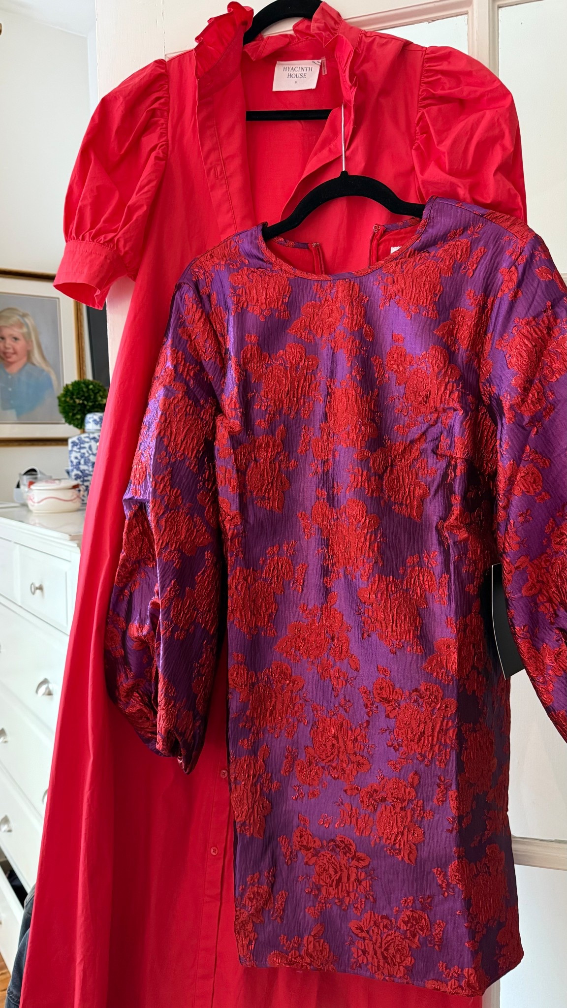 Holiday Dresses (small in the red) and (medium in the red/purple) 

#LTKSeasonal #LTKMidsize #LTKHoliday