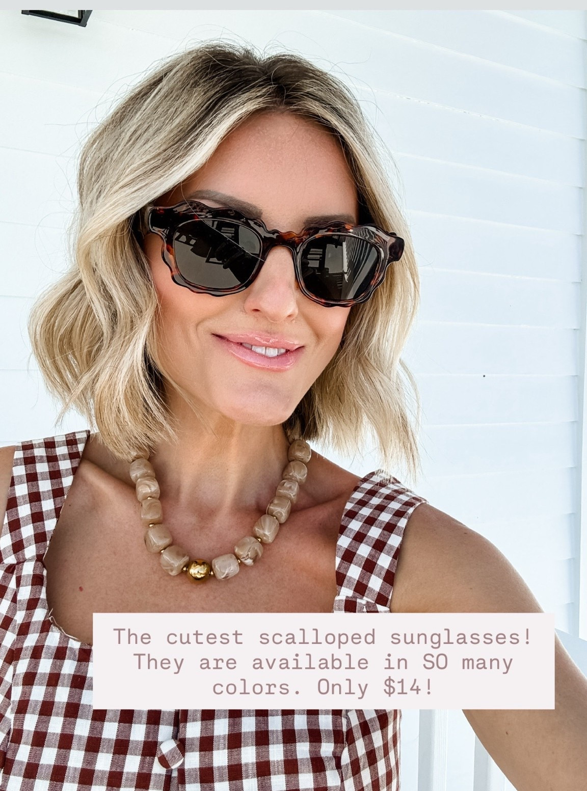 How cute are these scalloped sunglasses?! The price point is unbeatable!

Loverly Grey, Amazon find, scalloped sunglasses, vacation essentials

#LTKootd #LTKSeasonal