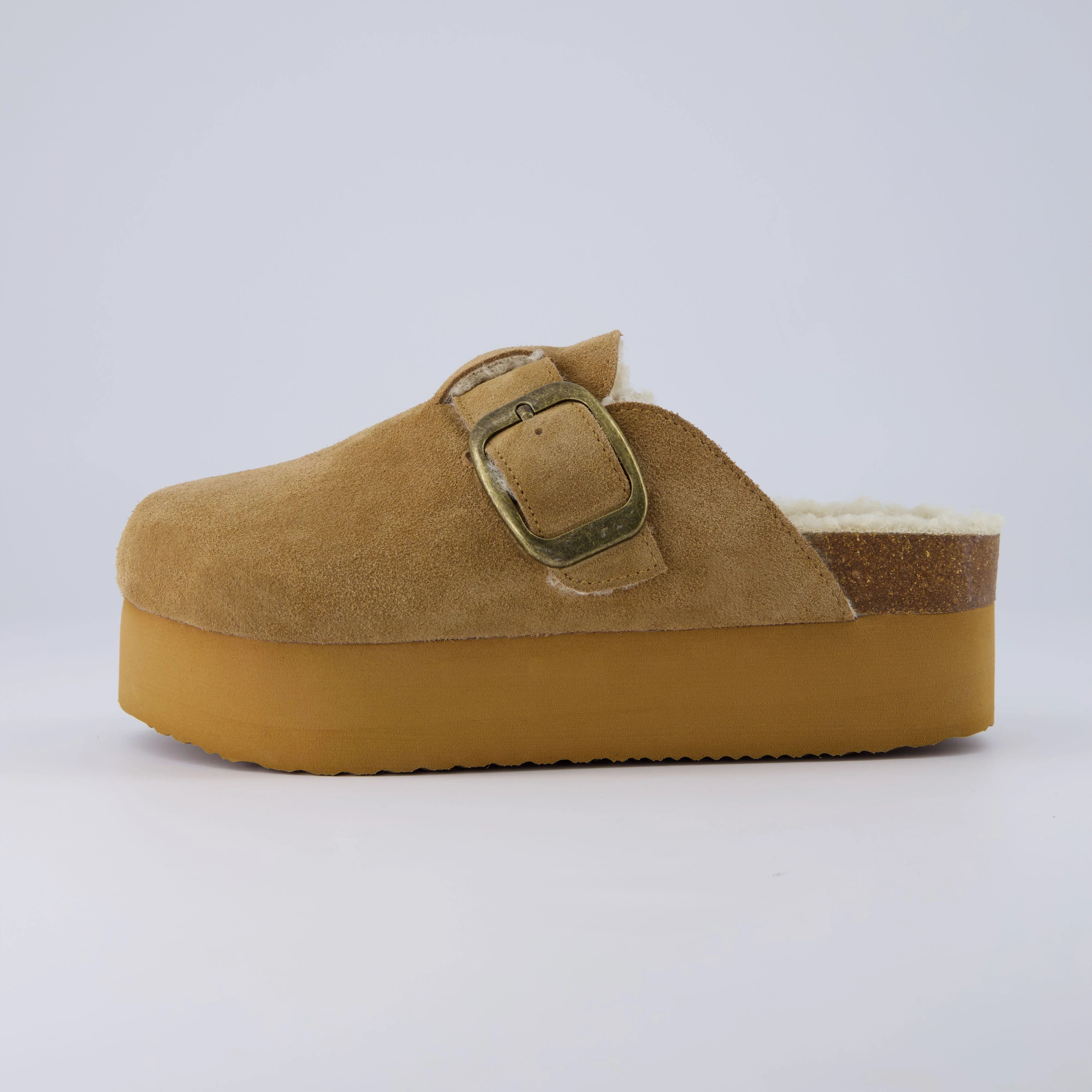 Granola Fur Platform Clog | Cushionaire