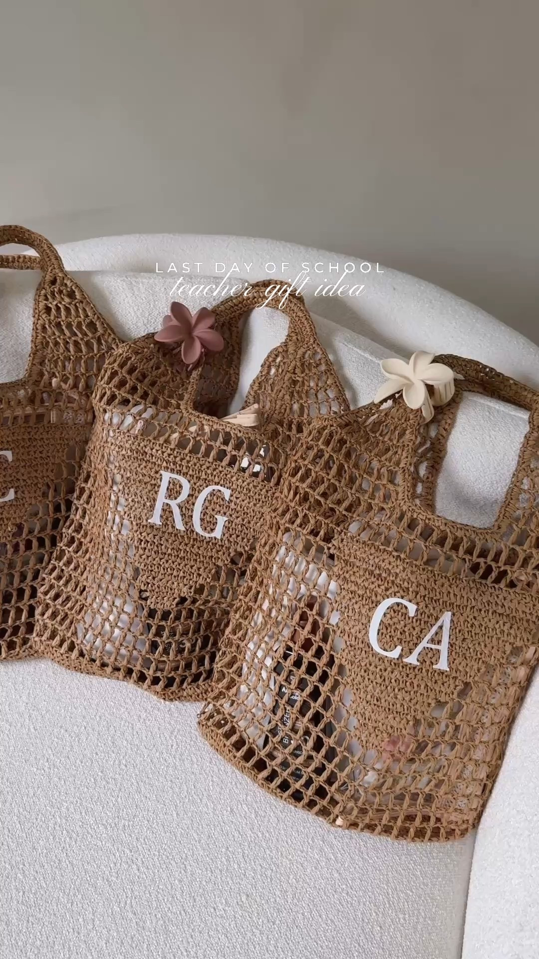 Teacher end of the year gift idea 🐚 🌞 This End-of-the-year teacher gift idea that’s tote-ally perfect for summer ✨

#teachergiftidea #lastdayofschool #beachbag #bachelorette #giftspo #giftinspo #giftidea #strawbag #beachtote #teacher 

#LTKSeasonal #LTKSwim #LTKFindsUnder50