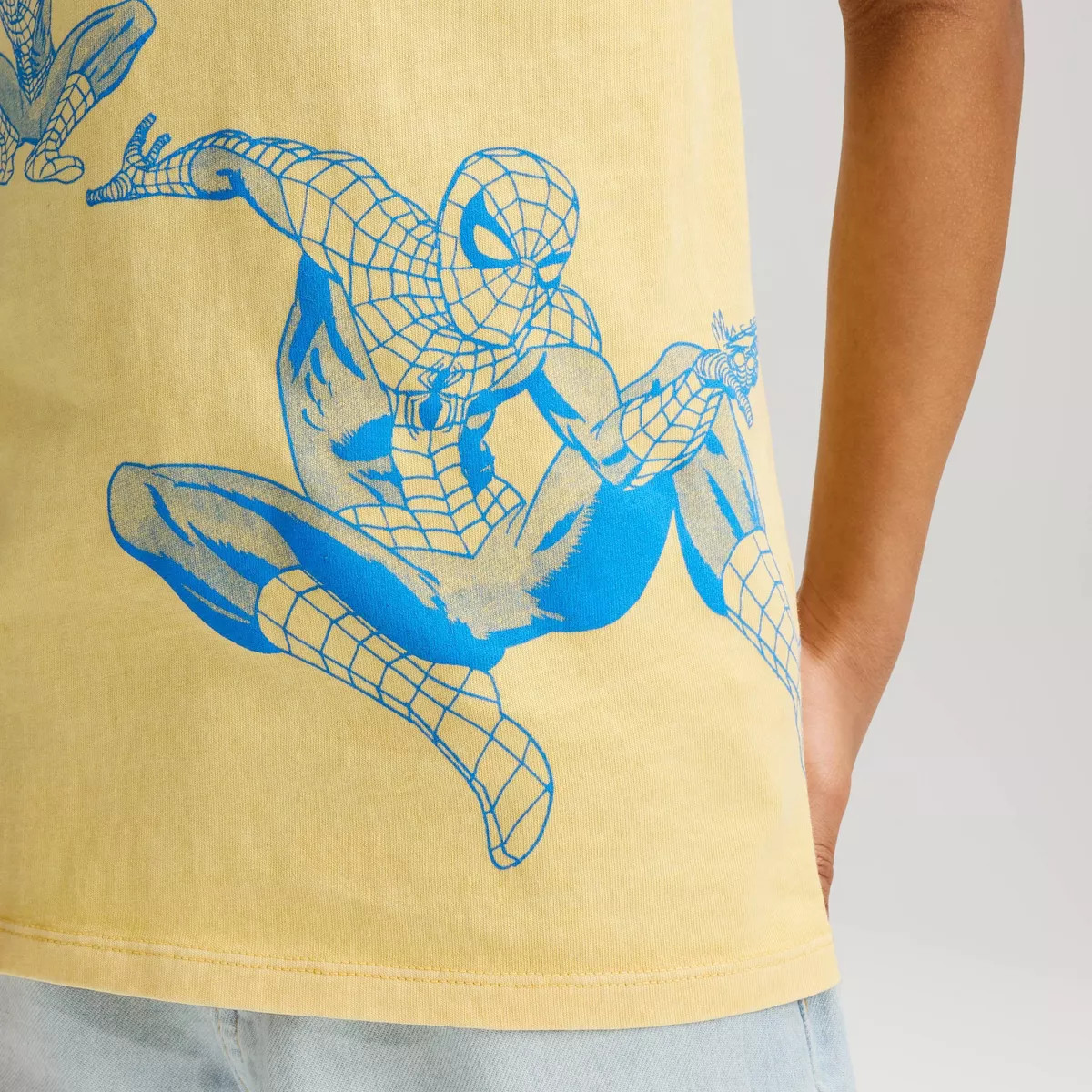 Boys' Spider-Man Oversized Graphic Tank Top - Cat & Jack™ Yellow XS | Target